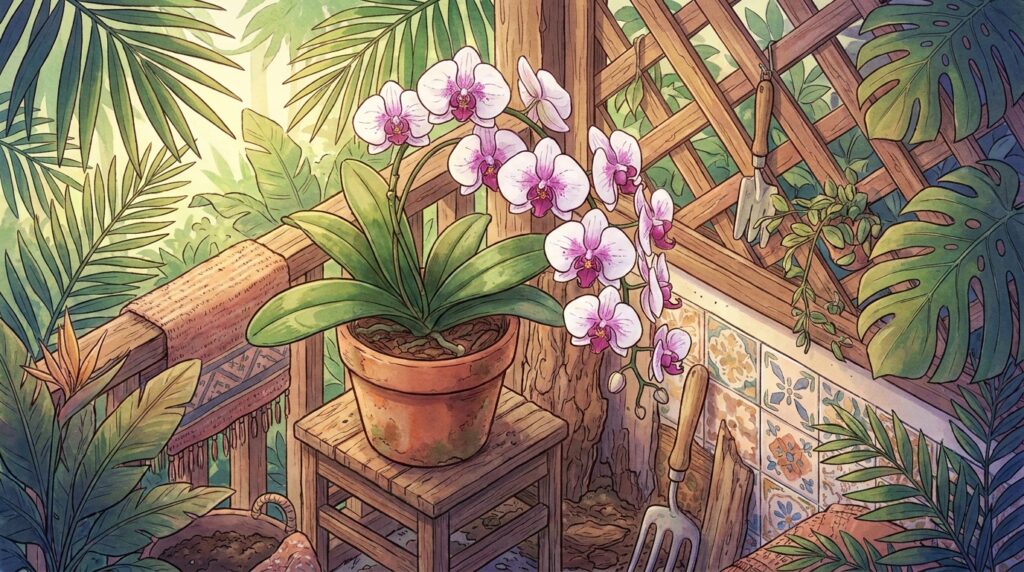 A orquídea perdeu as flores e ficou apenas com folhas verdes o ano todo? O choque térmico noturno é o gatilho que falta para a floração