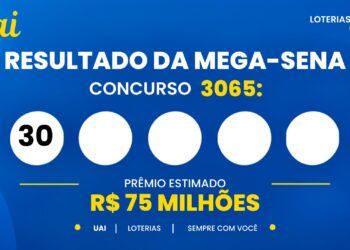 Resultado da Mega-Sena de hoje: veja os números e o rateio do concurso 3065, que pode pagar R$ 75 milhões (quinta-feira, 01/10)