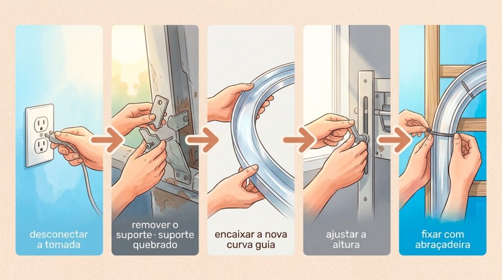 O erro imperceptível na escolha da curva plástica que quase sempre esfarela com o sol e destrói a fixação do esgoto