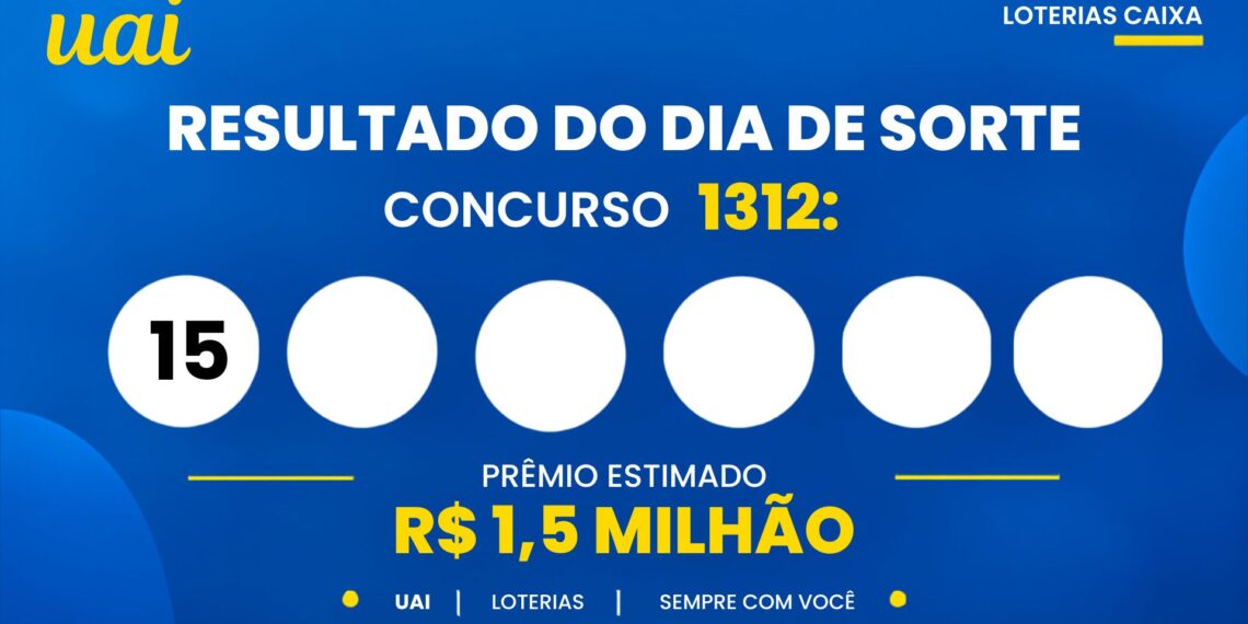 Resultado do Dia de Sorte de hoje: veja os números e o rateio do concurso 1312, que pode pagar R$ 1,5 milhão (quinta-feira, 01/10)