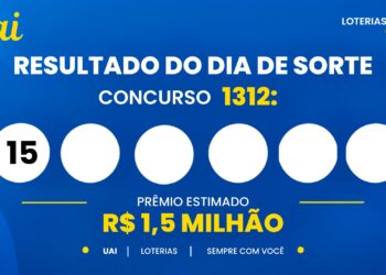 Resultado do Dia de Sorte de hoje: veja os números e o rateio do concurso 1312, que pode pagar R$ 1,5 milhão (quinta-feira, 01/10)