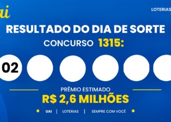 Resultado do Dia de Sorte de hoje: veja os números e o rateio do concurso 1315, que pode pagar R$ 2,6 milhões (segunda-feira, 05/10)