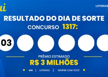 Resultado da Dia de Sorte de hoje: veja os números e o rateio do concurso 1318, que pode pagar R$ 3,7 milhões (quinta-feira, 08/10)