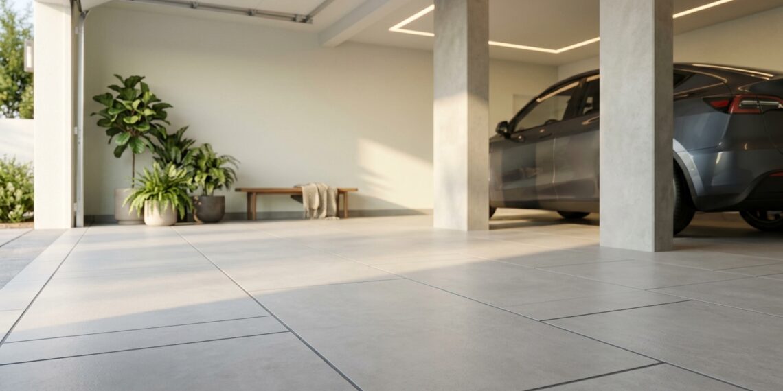O piso da garagem está soltando o rejunte e esfarelando nos locais onde o pneu do carro apoia? A pressão constante destrói o acabamento