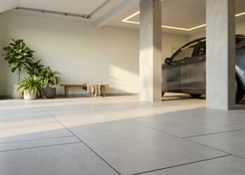 O piso da garagem está soltando o rejunte e esfarelando nos locais onde o pneu do carro apoia? A pressão constante destrói o acabamento