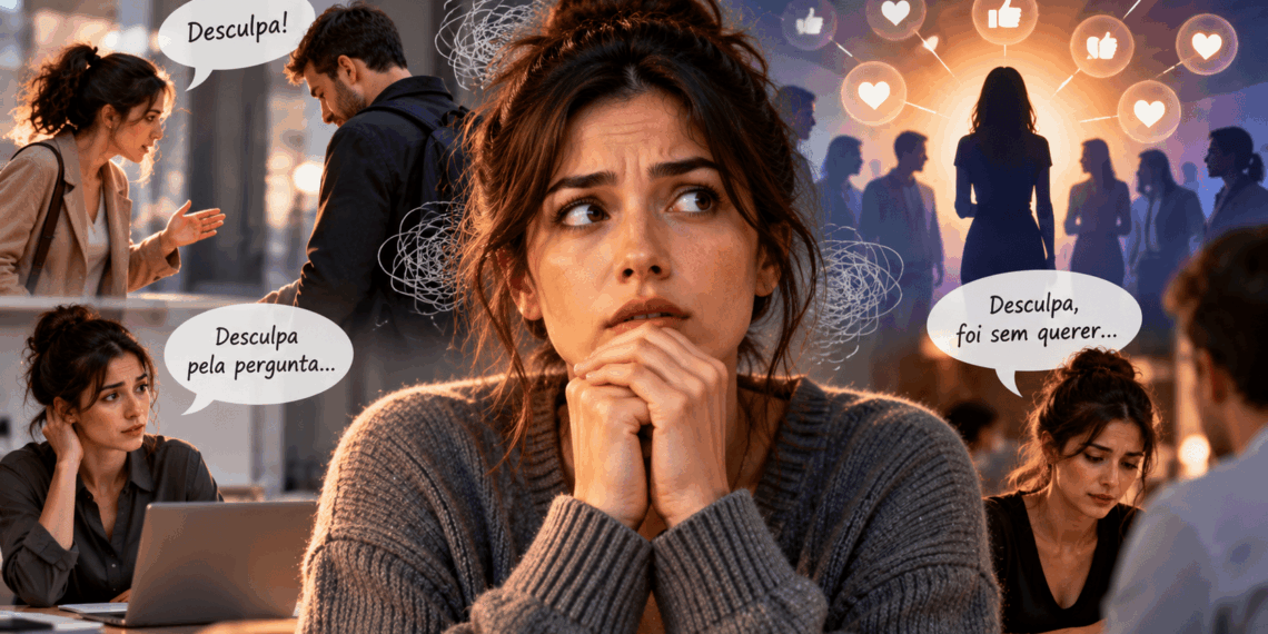Segundo a psicologia, quem pede desculpas o tempo todo, mesmo quando não fez nada de errado, pode não estar demonstrando educação, mas uma necessidade constante de aprovação