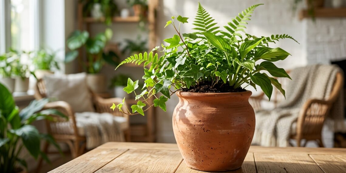 Cobrir a terra do vaso com pedrinhas decorativas bonitas é charmoso, mas esconde o momento exato em que a planta está morrendo afogada