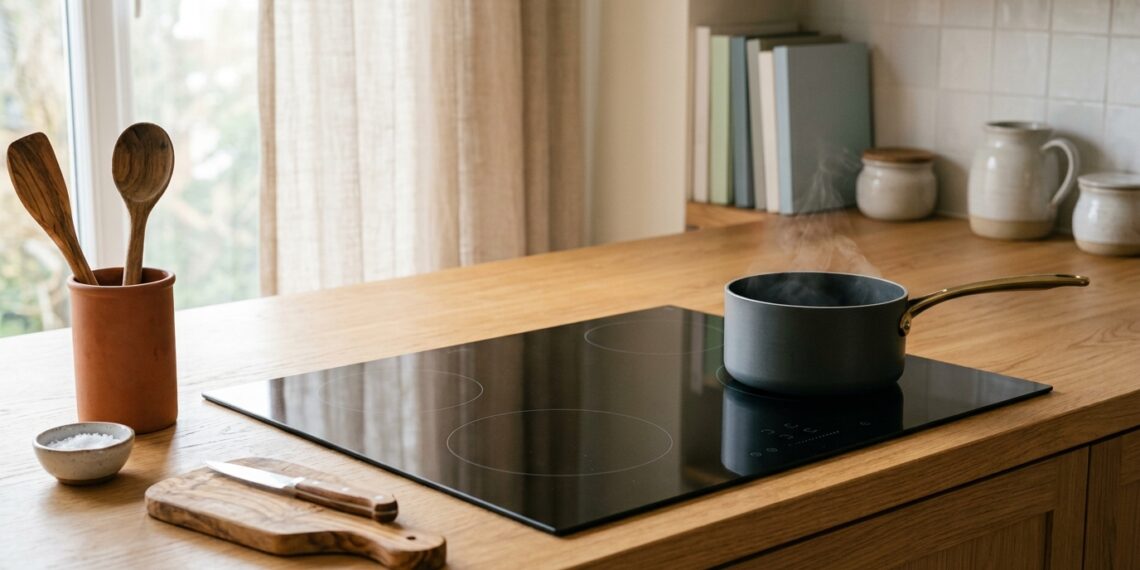 Um estalo seco seguido de um pequeno risco na mesa do cooktop? O impacto de panelas pesadas pode ter gerado uma trinca estrutural perigosa