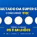 Resultado do Super Sete 910 de hoje (quarta-feira, 14/10): veja os números sorteados e o rateio do prêmio de R$ 11 milhões