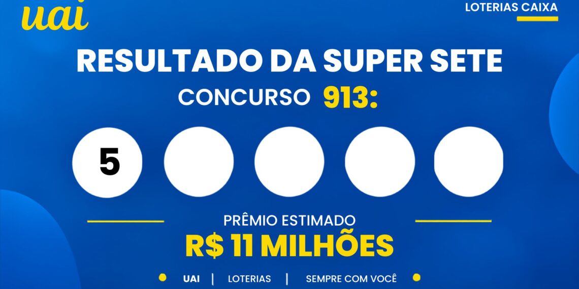 Resultado do Super Sete 913 de hoje (quarta-feira, 21/10): números das sete colunas, ganhadores e rateio