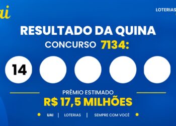 Resultado da Quina de hoje: veja os números e o rateio do concurso 7134, que pode pagar R$ 17,5 milhões (sábado, 03/10)