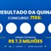 Resultado da Quina 7155 de hoje (29/10): confira os números sorteados e o prêmio de R$ 7,2 milhões