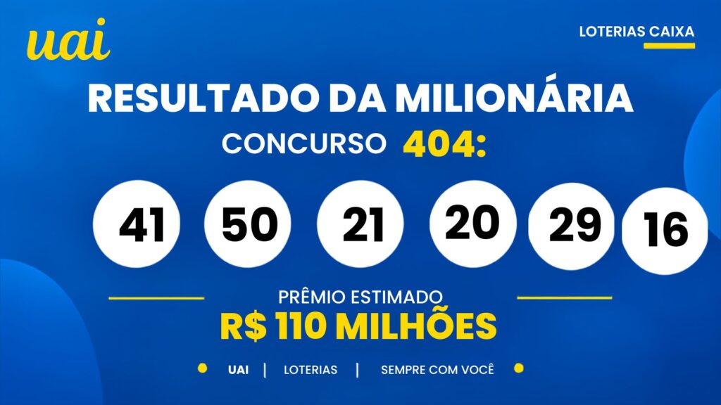 Resultado da +Milionária 403 de hoje (29/10): confira os números sorteados e o prêmio de R$ 109 milhões