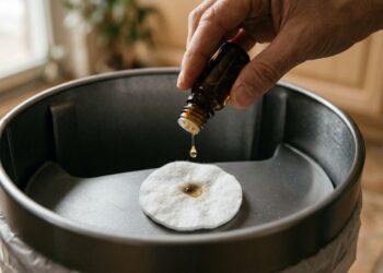 O segredo do algodão escondido no fundo da lixeira que neutraliza o cheiro de lixo na cozinha