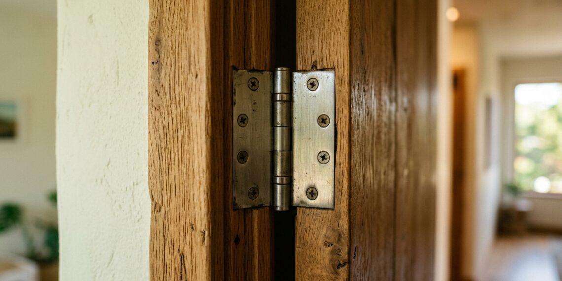 A porta do quarto faz um rangido assustador de filme de terror ao abrir? O pino da dobradiça está trabalhando a seco no metal