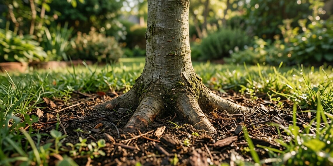 A sua árvore recém-plantada parou de crescer e o tronco está apodrecendo? O erro fatal de enterrar o colo da raiz