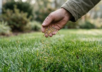 A relva do jardim está a ficar com manchas amarelas circulares e bordas acinzentadas? O ataque do fungo Rhizoctonia (mancha-de-dólar) 