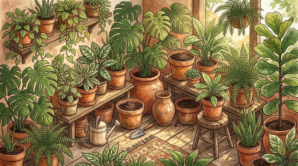 A planta no vaso de cerâmica murcha muito rápido? O truque do mergulho na água evita que a terra fique seca