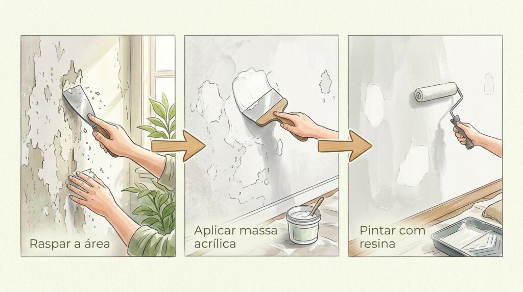 A pintura do teto do banheiro está formando bolhas e descascando? O vapor do chuveiro encontrou uma tinta sem proteção acrílica