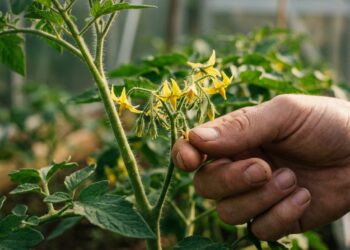 Os tomateiros têm flores lindas, mas não produzem um único tomate na varanda? A falta de vento impede a polinização mecânica