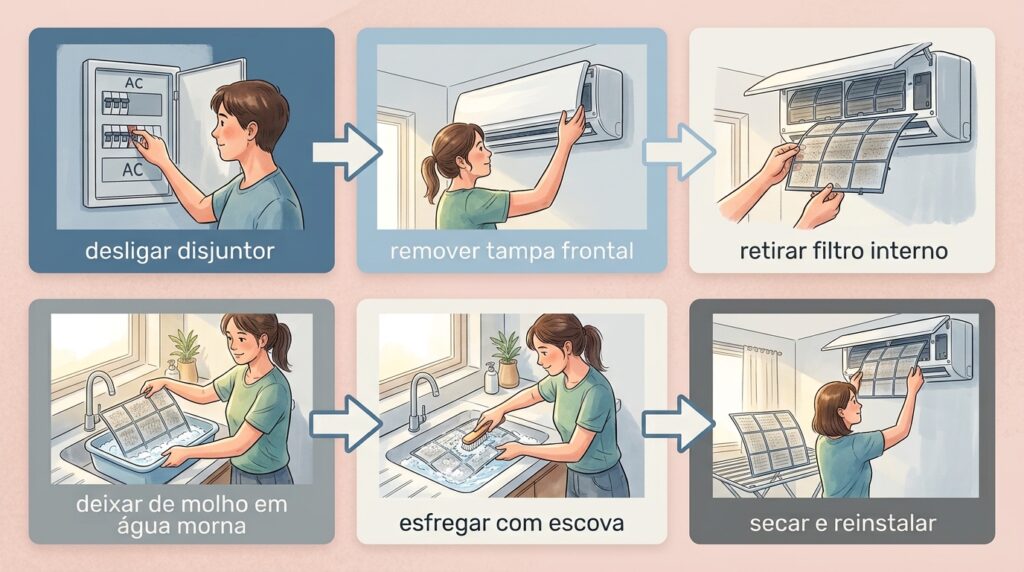 O teto do banheiro vive mofado mesmo com o exaustor ligado o tempo todo? A grade de ventilação pode estar entupida por uma crosta de pó e umidade