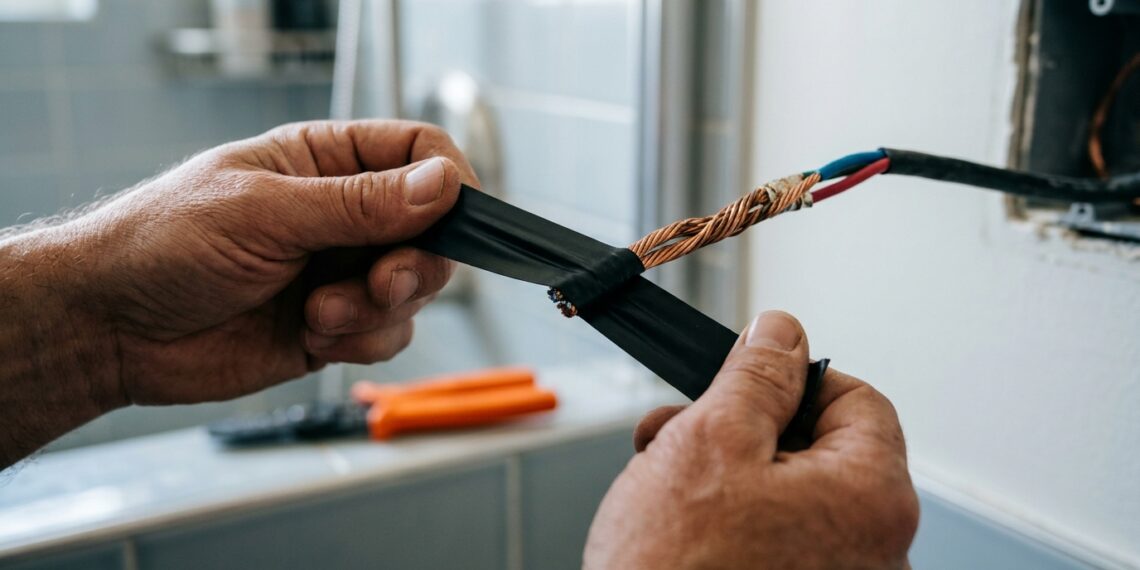 A fita isolante derreteu e virou uma gosma solta na emenda do chuveiro elétrico? O calor do circuito exige polímeros vulcanizáveis