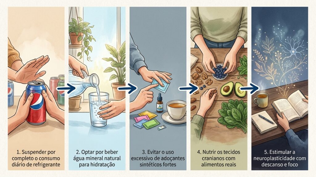 Os erros de consumo e o truque de o que acontece com o seu cérebro se você beber refrigerante todos os dias
