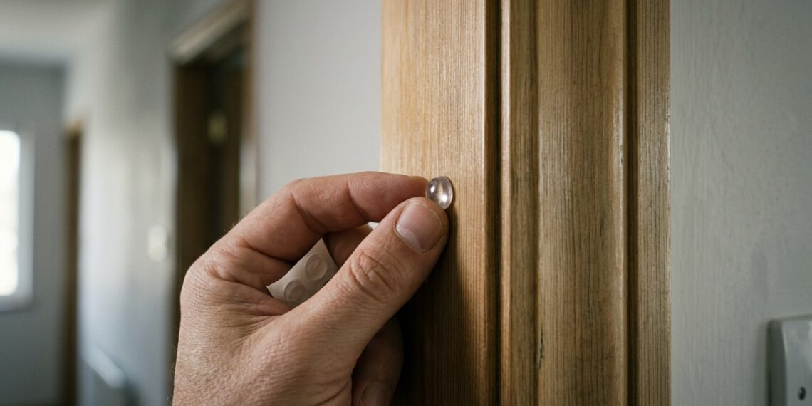 As portas interiores batem com estrondo com as correntes de ar? A pressão negativa exige amortecedores físicos