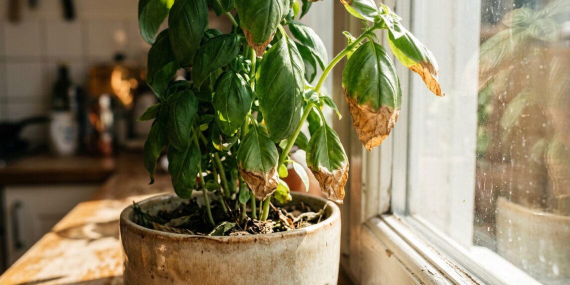 Plantou ervas aromáticas na janela da cozinha e elas secaram em poucos dias? O efeito de lupa do vidro queimou os tecidos