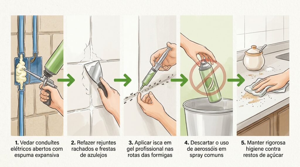 A técnica de extermínio mais eficiente sobre como esses insetos fazem ninhos e por que o spray espalha o formigueiro
