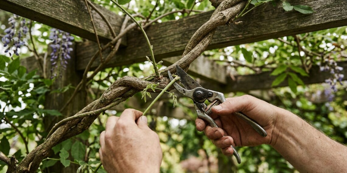 A sua trepadeira glicínia é um monstro verde imparável que nunca deu flores? A prisão hormonal do estado vegetativo