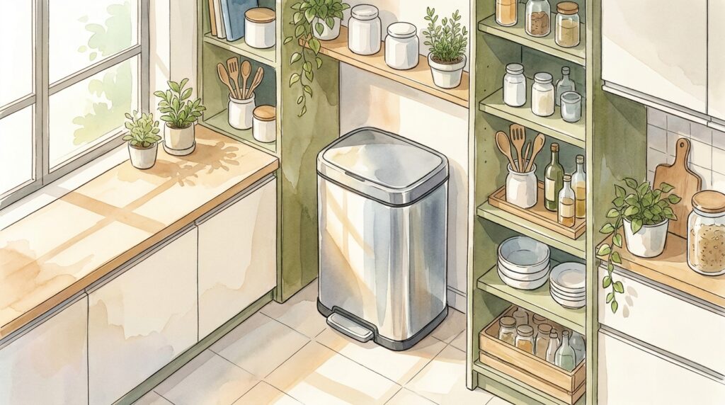 A lixeira de pedal de inox continua cheirando a esgoto mesmo depois de limpa? O grão do aço escovado está abrigando colônias bacterianas