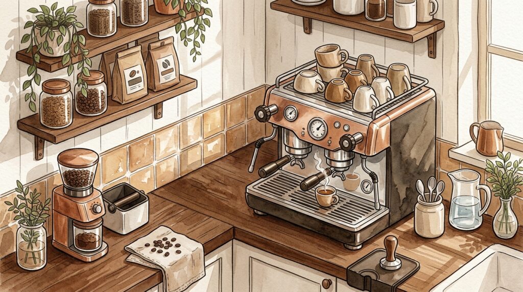 A máquina de café expresso tira o café em gotas lentas e curtas? O termobloco interno estreitou devido à calcificação