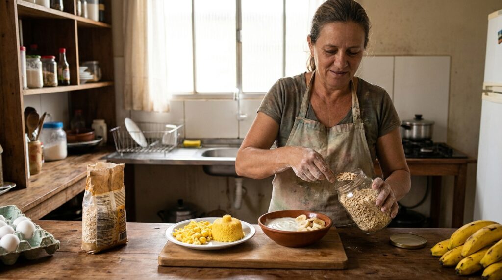 Nem pão francês nem cereal açucarado: como montar um café da manhã com proteínas, fibras e ingredientes acessíveis