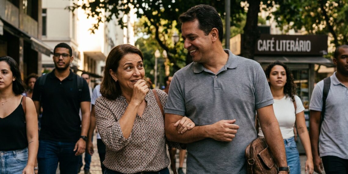 Pessoa reconhece um conhecido, mas hesita ao tentar lembrar o nome.