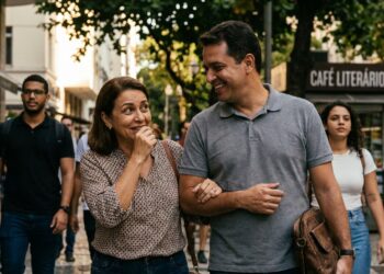 Pessoa reconhece um conhecido, mas hesita ao tentar lembrar o nome.