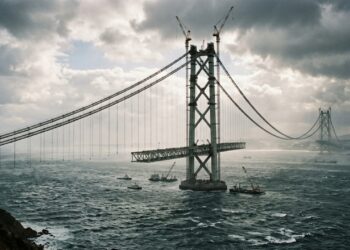 Como o terremoto alterou a Ponte Akashi Kaikyō