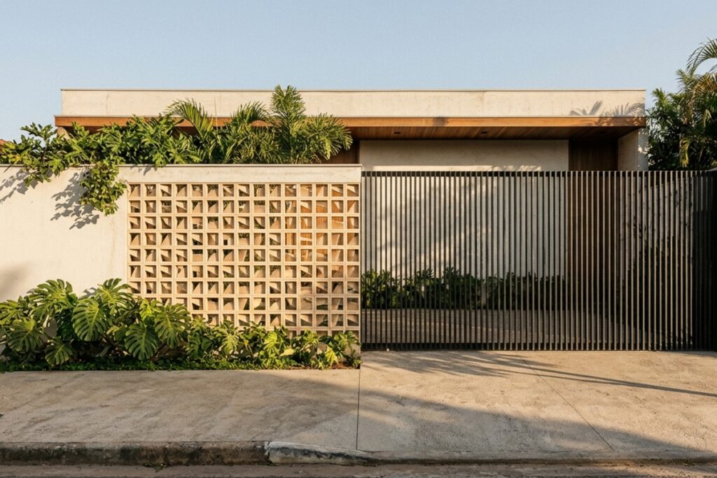 10 combinações de cobogó e ferro que deixam o muro da casa mais bonito sem bloquear toda a ventilação