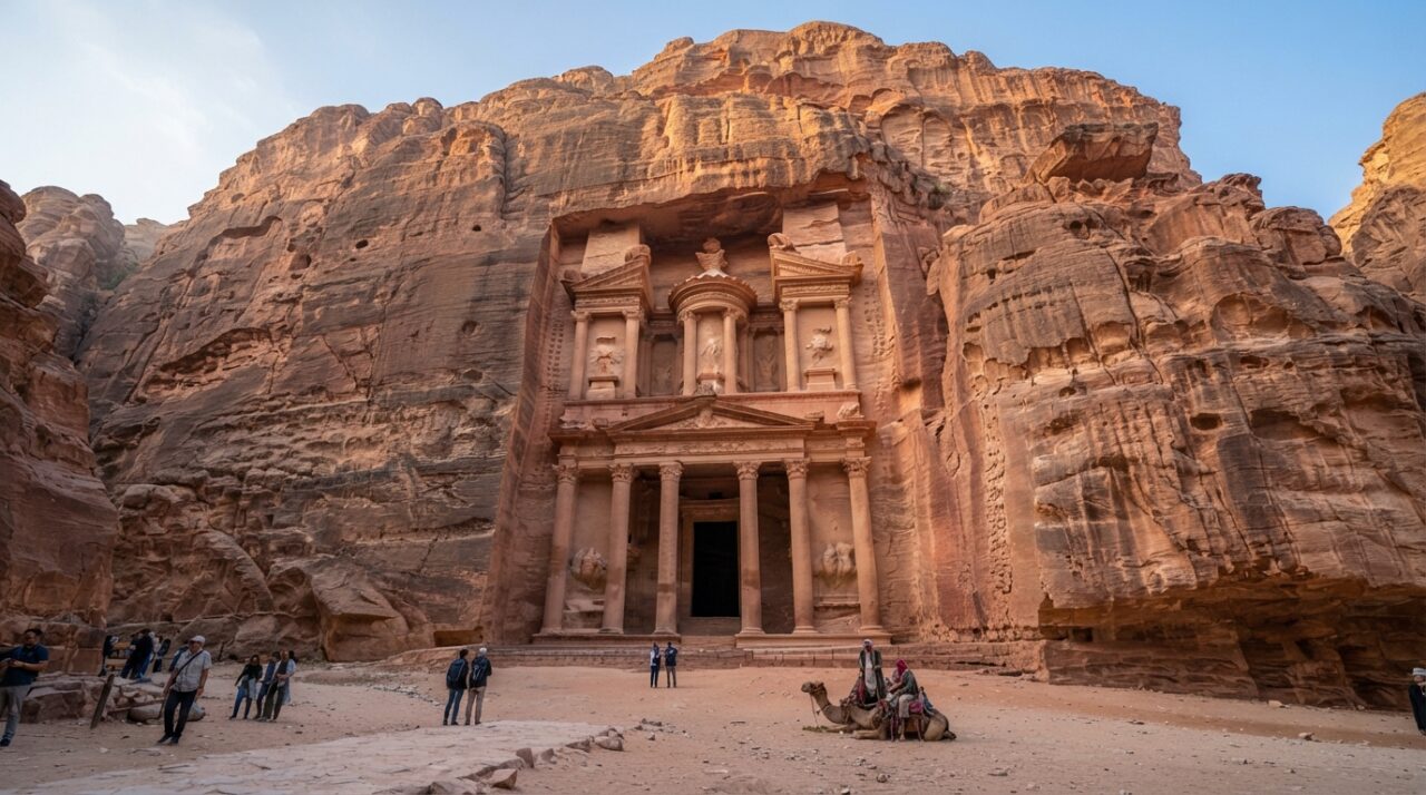 Região: Escavada diretamente em um paredão de arenito, antiga cidade da Jordânia preserva templos e túmulos monumentais há mais de 2 mil anos, como Petra foi construída e por que suas estruturas continuam atraindo arqueólogos