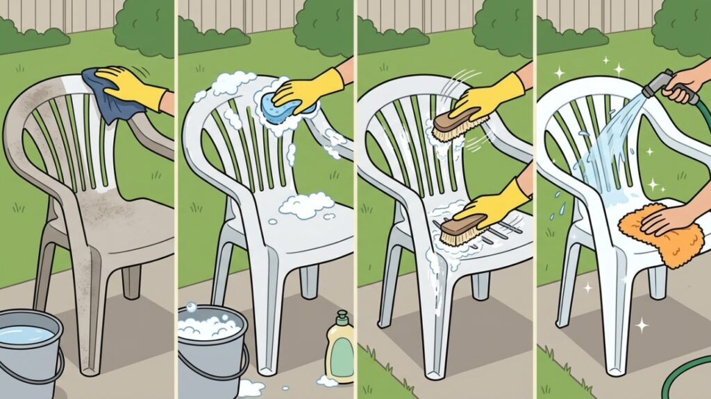 Cleaning_white_plastic_chair_steps_20261013182937-1024x576 Como recuperar o branco das suas cadeiras plásticas com este truque de limpeza