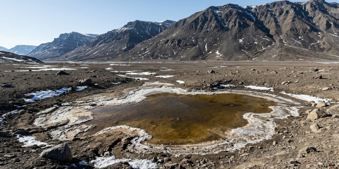 Por que a lagoa salgada da Antártida quase não congela