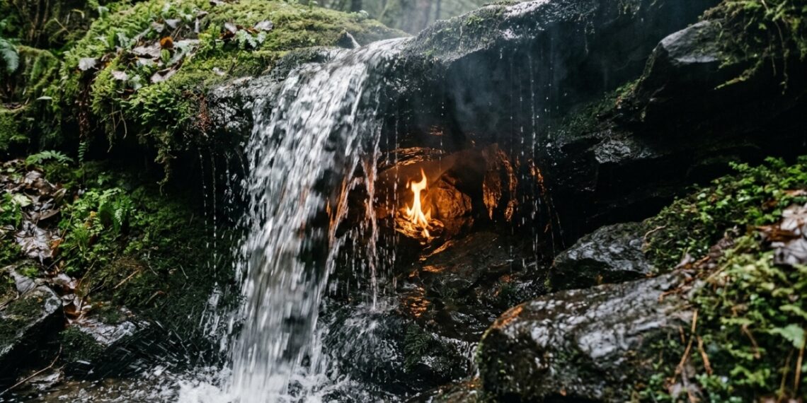 Como o gás natural alimenta a chama da Eternal Flame Falls