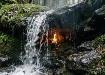 Como o gás natural alimenta a chama da Eternal Flame Falls