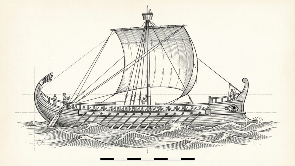A mais de 2 km de profundidade no Mar Negro, encontraram um navio grego de 2.400 anos ainda com mastro, bancos de remadores e casco preservados