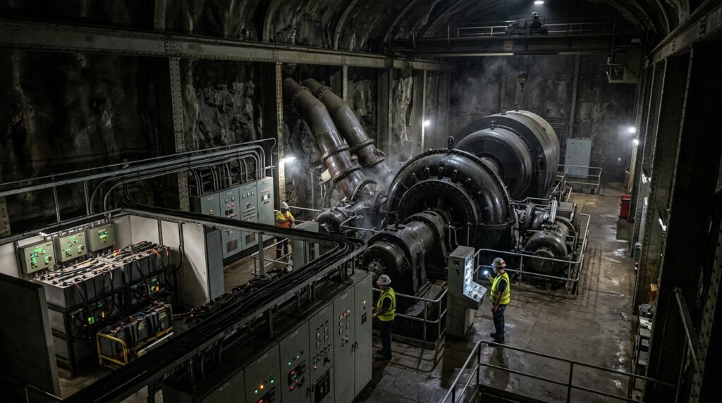 Sistemas auxiliares locais permitem iniciar uma unidade geradora da Henry Borden sem energia proveniente da rede externa.