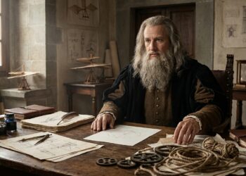 Leonardo da Vinci elimina elementos de uma mesa de trabalho e mantém apenas o essencial.
