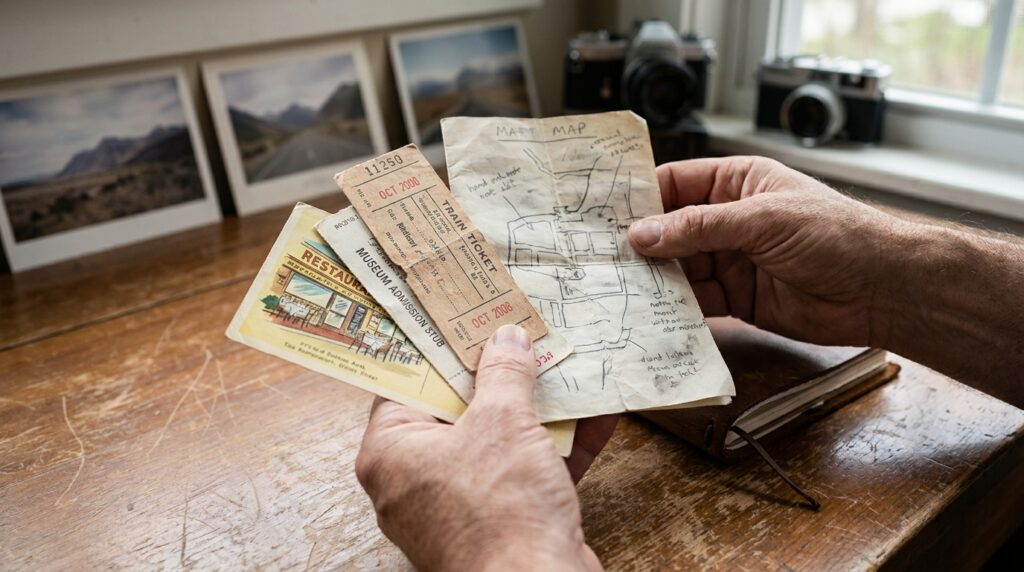 Especialistas em psicologia explicam: quem guarda bilhetes, cartões e pequenos objetos de viagens pode não estar acumulando coisas, mas preservando pistas que ajudam a reconstruir memórias importantes