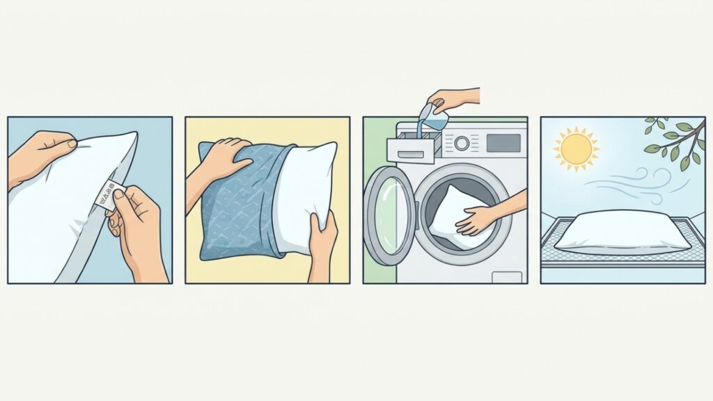 Causas e cuidados com travesseiros amarelados
