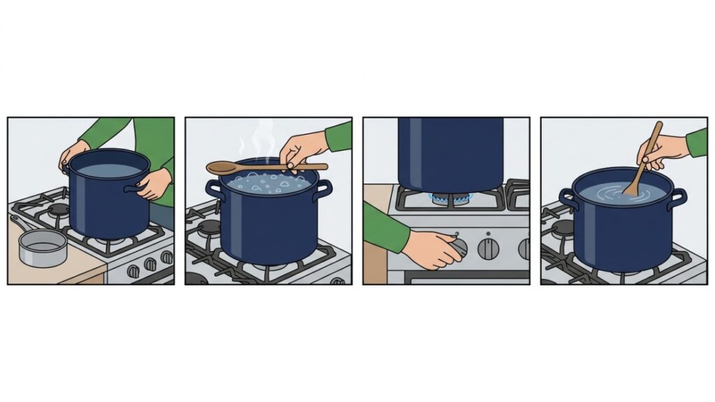 Vector_instructions_for_cooking_%E2%80%A6_20261023091733-1024x576 Por que colocar uma colher de madeira sobre a panela que está fervendo pode funcionar por alguns instantes