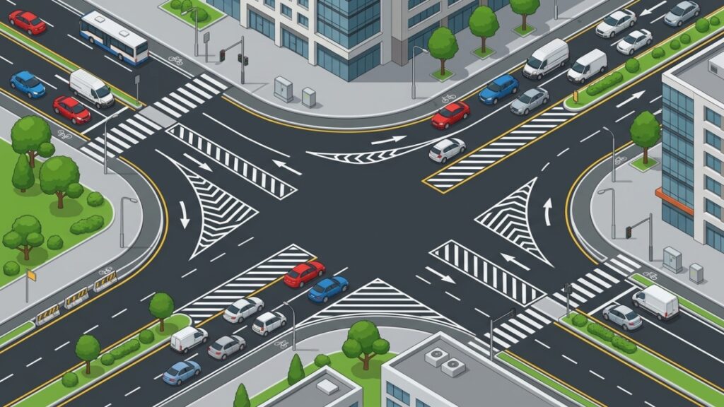 O significado das faixas brancas zebradas no asfalto